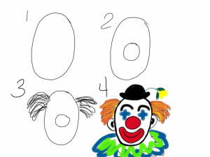 Draw a clown