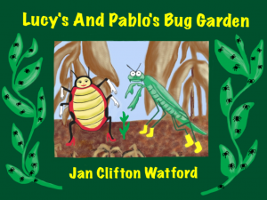 Lucy’s And Pablo’s Bug Garden, My Newest Book